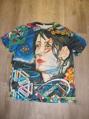 Todd Rundgren A Wizard A True Star 3D Short Sleeve T-Shirt Size XL Concert Rock